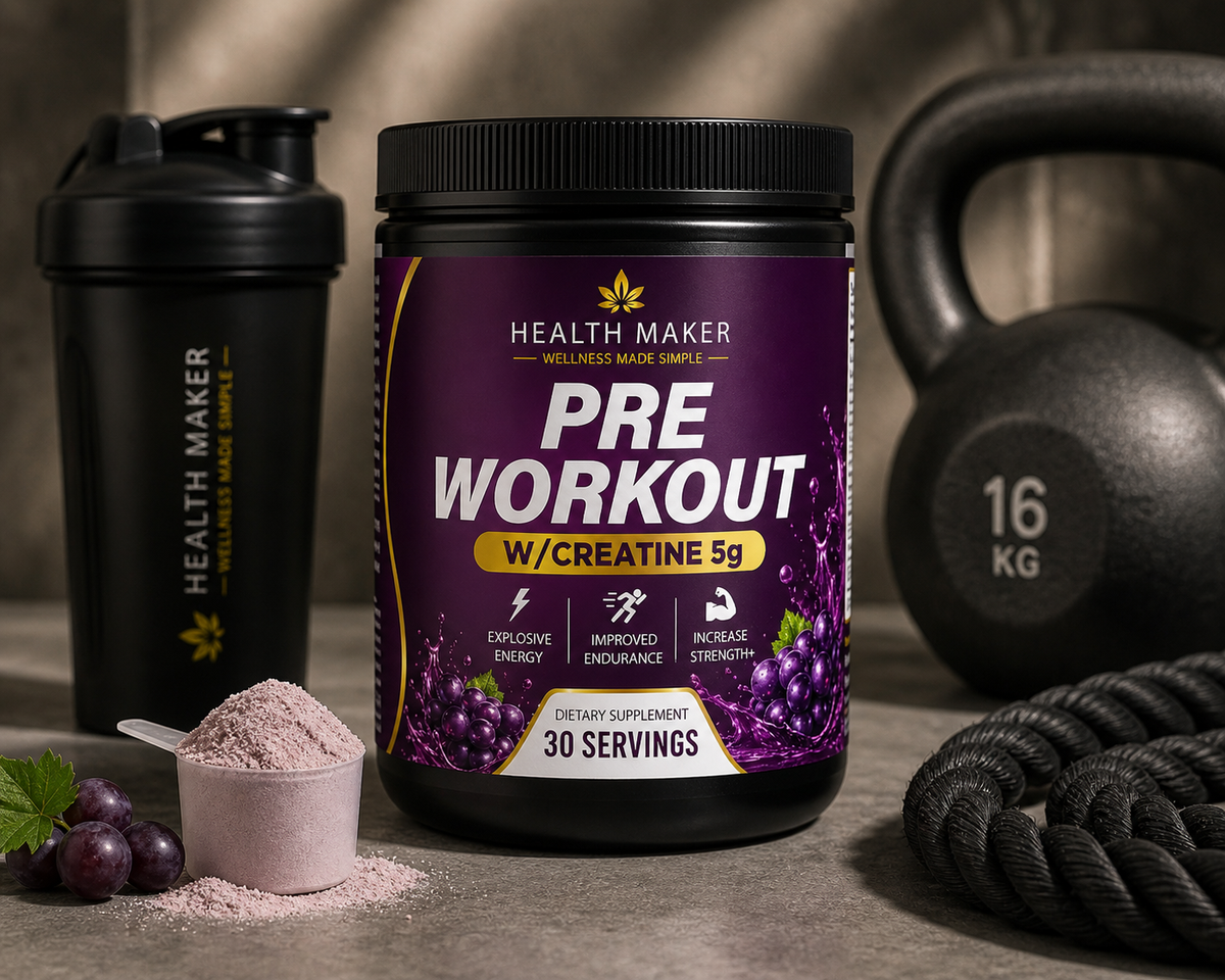 Pre-Workout + Creatine Grape — Strength & Endurance | 30 Servings